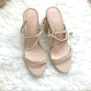 RAYE x Revolve Beige Sandal Heels